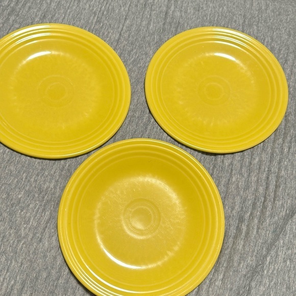 Fiesta Plate Set of 3 JJJA 9” Yellow - Picture 1 of 7